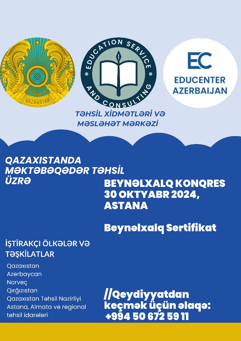 Qazaxıstanda Beynəlxalq konqres keçiriləcək